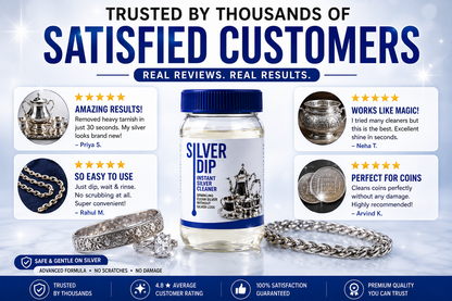 Silver Dip Tarnish Remover for Silver Jewellery, Coins & Utensils(Buy 1 Get 1)